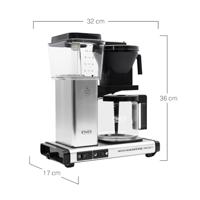 Moccamaster KBG SELECT Koffiefilter apparaat Grijs - thumbnail