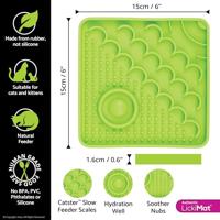 LickiMat Catster kattenvoermat - kattenvoederbak met microschaal voor extra hydratatie - perfect voor voedsel, lekkernijen, yoghurt en angstverlichting voor katten - leuk alternatief voor Slow Feeder - thumbnail
