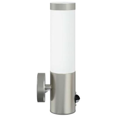 VidaXL Buiten wandlamp zilver 12 x 8,5 x 29 cm