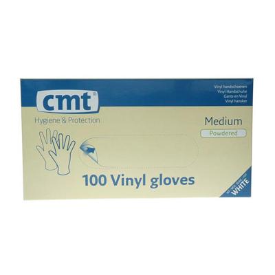 Cmt Cmt Onderzoekshandschoen Vinyl Wit Gepoederd M (100st)