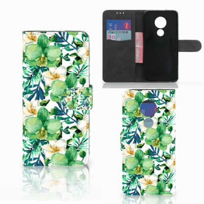 Motorola Moto G7 Power Hoesje Orchidee Groen Motorola Moto G7 Power Hoesje Orchidee Groen