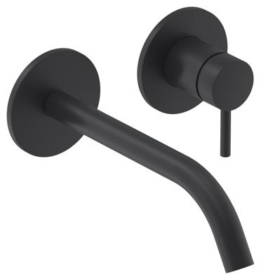 Inbouw Wastafelmengkraan IVY Bond 2-gats Coldstart Mat Zwart PED