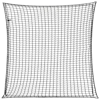 VidaXL Aanhangwagennet elastisch touw 3x3 m polypropeen zwart VidaXL Aanhangwagennet elastisch touw 3x3 m polypropeen zwart
