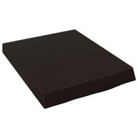 VidaXL Wastafelblad 40x50x(2-6) cm behandeld massief hout donkerbruin - thumbnail