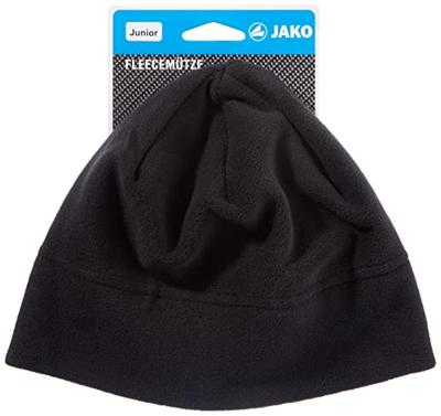 JAKO 1224K Fleece Muts Kids - Zwart - Junior