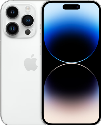 Refurbished iPhone 14 Pro 128 GB zilver Als nieuw