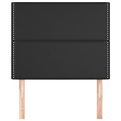 Hoofdborden 2 st 90x5x78/88 cm kunstleer zwart - thumbnail