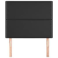 Hoofdborden 2 st 90x5x78/88 cm kunstleer zwart - thumbnail