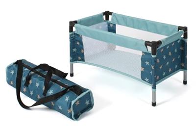 Poppen Reisbedje - Stars Turquoise Poppen Reisbedje - Stars Turquoise