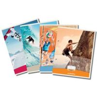 Aurora cursusblok, ft 16,5 x 21 cm, 75 vel, 2-gaatsperforatie, commercieel geruit - thumbnail