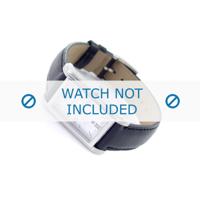 Horlogeband Burberry BU1453 Leder Zwart 16mm - thumbnail