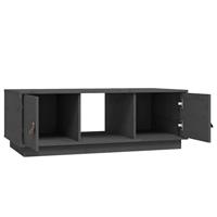 Salontafel 100x50x35 cm massief grenenhout grijs - thumbnail