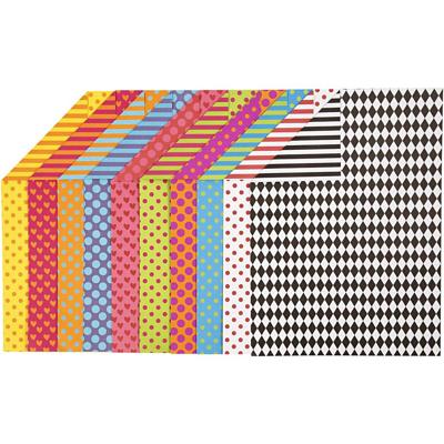 Creativ Company Bedrukt karton kleur a4, 20 vellen, 250gr.