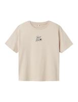 Name it zomer t-shirt S/S jongens - taupe - Nkmhabo - thumbnail