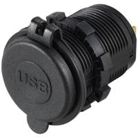 VOLTCRAFT VC-2USB4,8A Dubbel USB-stopcontact 12-24 V 4,8 A met beschermdeksel 12/24 V - thumbnail