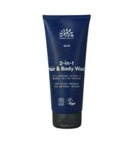 Urtekram Men 2-in-1 Hair & Body Wash With Willow Charcoal & Ginseng - thumbnail