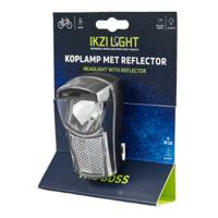 Ikzi Light koplamp “the boss“ 1w led, 30 lux met reflector batterij - thumbnail