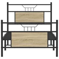 Bedframe zonder matras hout sonoma eikenkleurig 75x190 cm - thumbnail