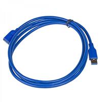 Akyga AK-USB-10 USB 3.0 verlenging/gegevens/aansluitkabel A-stekker naar A-bus 1,8 m blauw - thumbnail
