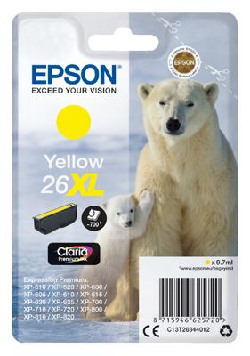 Epson C13T26344012 9.7ml 700pagina's Geel inktcartridge