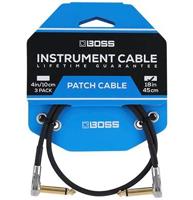 Boss BPC-18 patchkabel met Slimline pancake pluggen 45cm - thumbnail