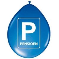 Pensioen Parkeerbord Ballonnen - 8 stuks - thumbnail