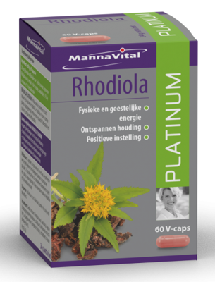 Mannavital Rhodiola platinum 60 Vegetarische capsules