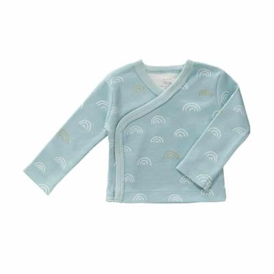 Fresk wikkelvestje Rainbow ether blue Maat