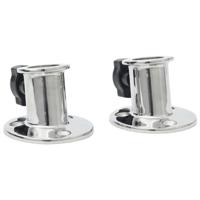 VidaXL Biminibasis2 st voor 26 mm buis rond roestvrij staal - thumbnail