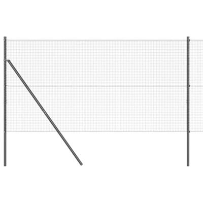 VidaXL Afrasteringspaal grijs 25 x 1,2 m (19 x 19 mm gaas)