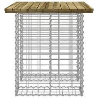 Tuinbank schanskorfontwerp 100x70x72 cm gempregneerd hout - thumbnail