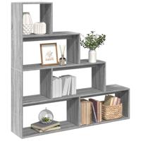 Kamerscherm / boekenkast 143,5x29x143,5 cm hout grijs sonoma - thumbnail