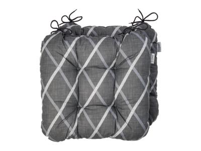 LIVARNO Set van 2 zitkussens Valencia/Miami 40 x 43 cm (Antraciet)