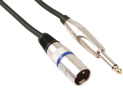 Xlr-kabel xlr mannelijk naar jack 6.35 mm mono 6 m Velleman - Velleman