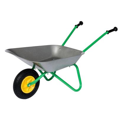 Rolly Toys Kruiwagen metaal luchtband grijs/groen Rolly Toys Kruiwagen metaal luchtband grijs/groen
