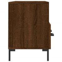 Tv-meubel 102x36x50 cm bewerkt hout bruineikenkleurig - thumbnail