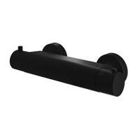 Douchethermostaat Hotbath Cobber Onderaansluiting 2-knop Mat Zwart - thumbnail