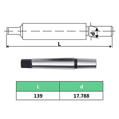 VidaXL Snelspanboorkop mt3-b18 met 16 mm klembereik
