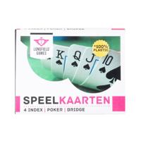 Speelkaarten 100% plastic, 2 sets in kunsstof doos - thumbnail