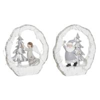 Kerstversiering DKD Home Decor Hars (17 x 4,5 x 19 cm) (2 Stuks) - thumbnail