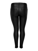 ONLY CARMAKOMA coated skinny jeans zwart - thumbnail