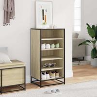 Schoenenrek 48x38x97,5 cm bewerkt hout sonoma eikenkleurig - thumbnail