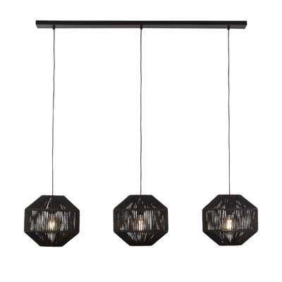 Searchlight 3-lichts hanglampWicker - 11201-3BK