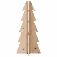 VidaXL Kerstdecoratie kerstboom 49 cm massief grenenhout - thumbnail