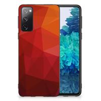 Grip Case voor Samsung Galaxy S20 Polygon Red - thumbnail