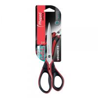 Maped schaar Advanced Softgel, ft 21 cm, rechts, scherpe punt, RVS, zwart/rood, blister van 1 stuk - thumbnail