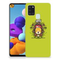 Samsung Galaxy A21s Telefoonhoesje met Naam Doggy Biscuit - thumbnail