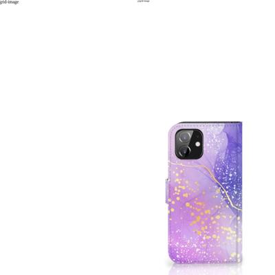 Hoesje voor iPhone 12 | 12 Pro (6.1") Watercolor Paars Hoesje voor iPhone 12 | 12 Pro (6.1") Watercolor Paars
