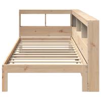 Bed met boekenkast zonder matras massief grenenhout 90x190 cm - thumbnail