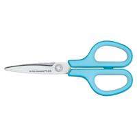 Plus FitCut Curve SMART schaar, 17,5 cm, blauw, op blister - thumbnail